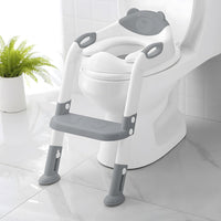 Potty Training Seat with Step Stool Ladder, SKYROKU Potty Training Toilet for Kids Boys Girls Toddlers - Grey