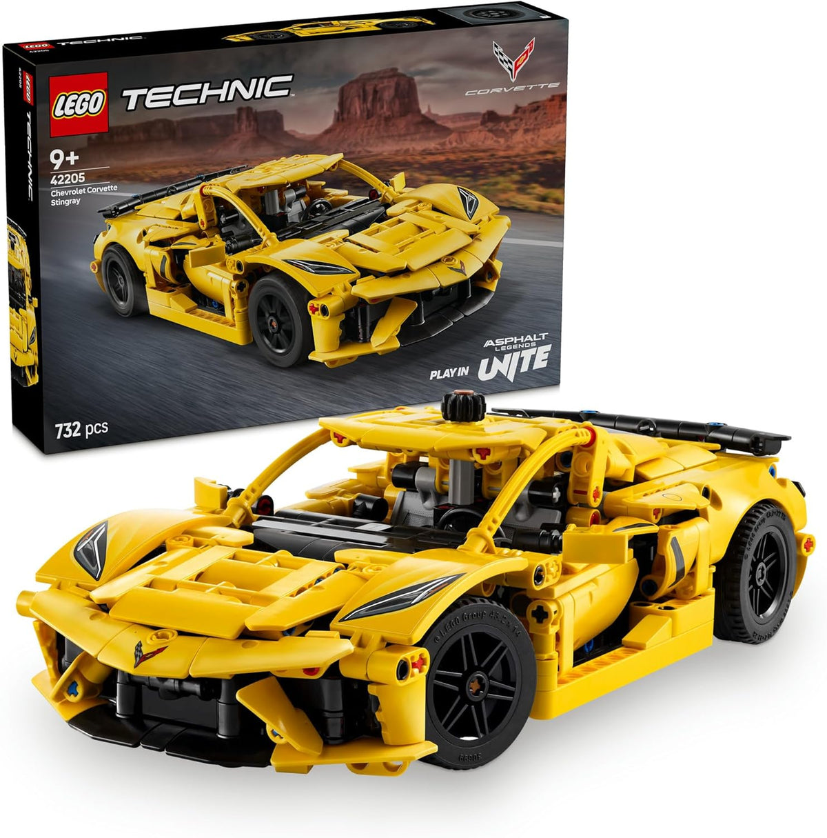LEGO Technic Chevrolet Corvette Stingray Race Car Toy for 9+ Year Old Boys & Girls