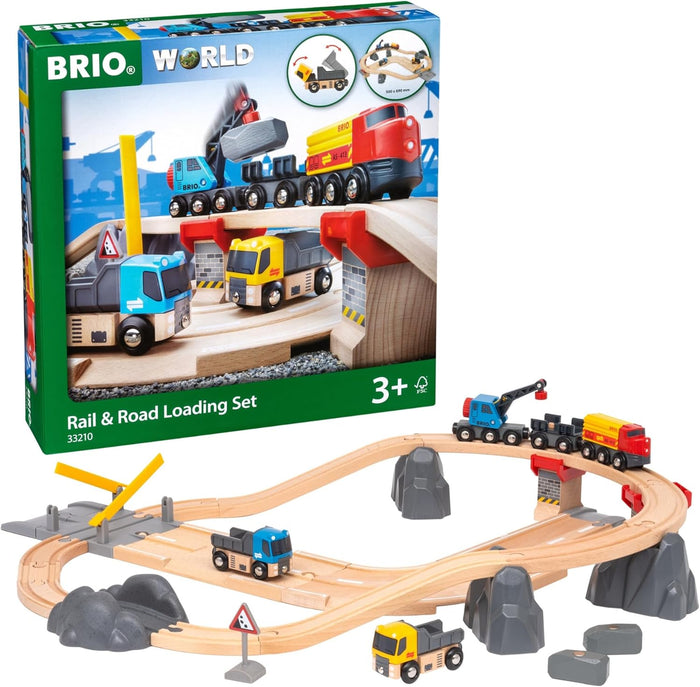 BRIO - Rail & Road Loading Set 32 Pieces
