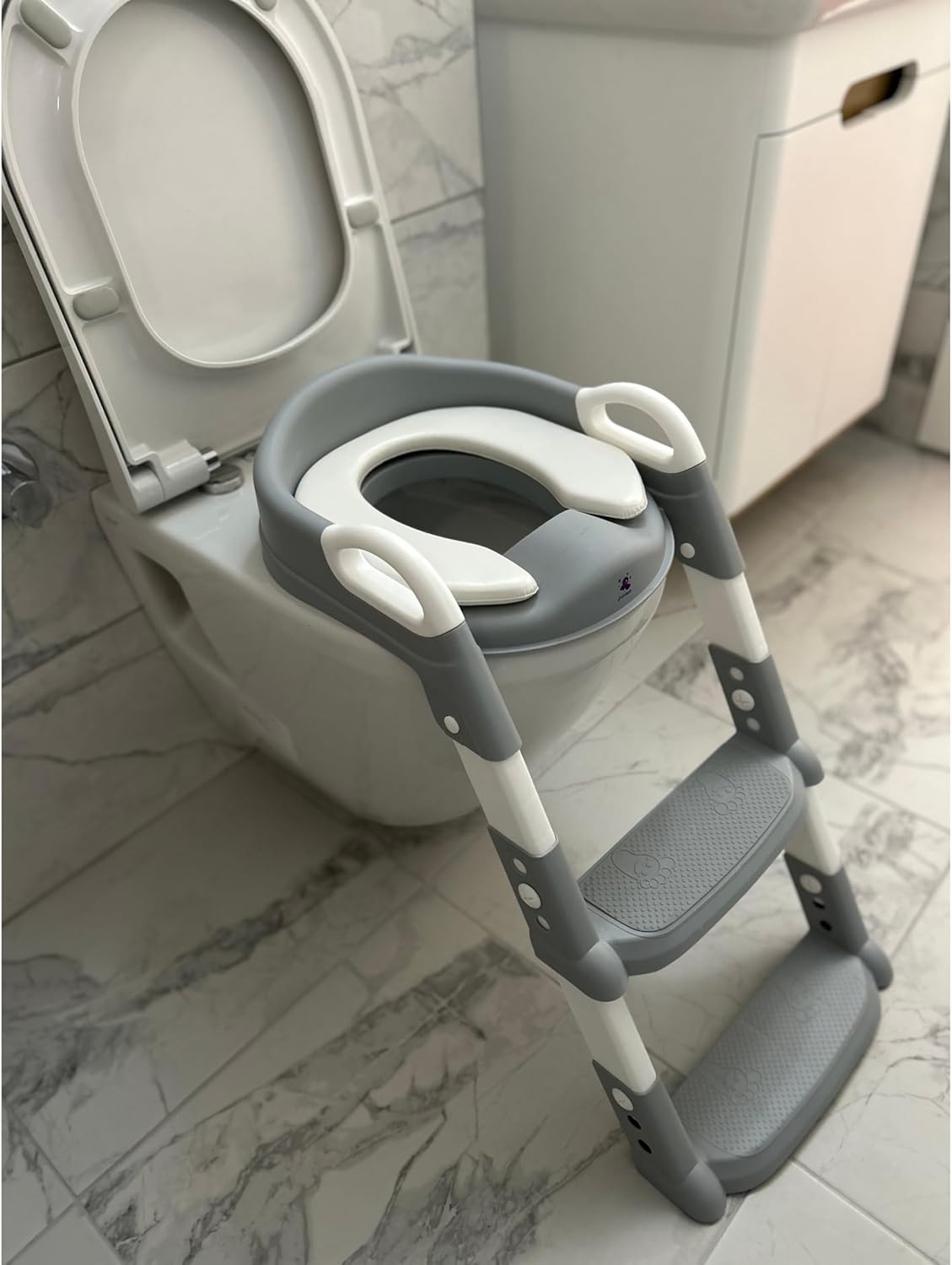 Baby Potty Training Seat,  (White/Grey)