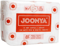 Joonya Baby Nappies, Size 1 XS (2-4 kg) - 1 Bag of 32 -NonToxic, Eco-Friendly, Overnight Use - Made in Denmark
