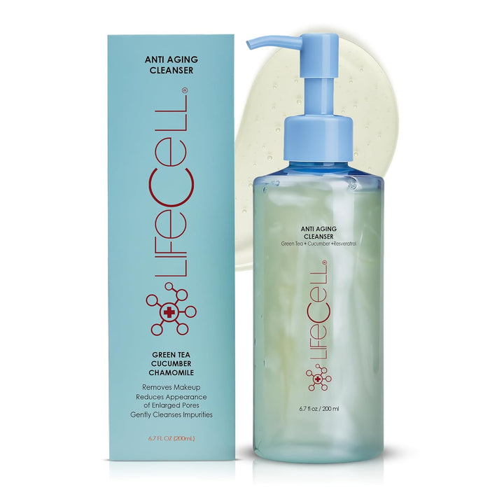 LifeCell Anti-Aging Face Cleanser – pH-Balanced Facial Cleanser for Sensitive Skin – 200ml