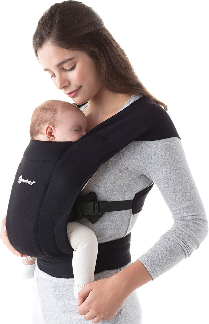 Cozy Newborn Essentials Baby Carrier Wrap (Pure Black)