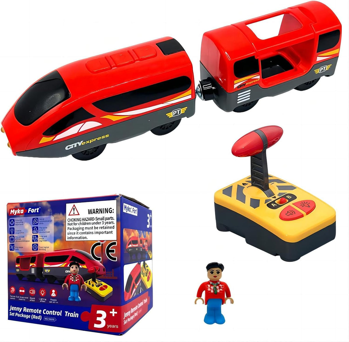 B-Qtech RC Electric Train Toy, Battery Operated Educational Toy