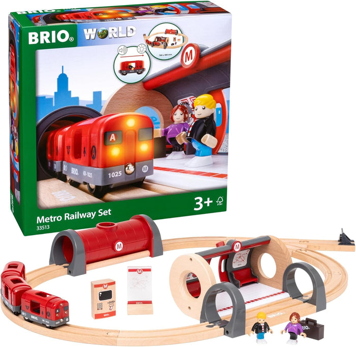 BRIO - Metro Railway Set 20 Pieces