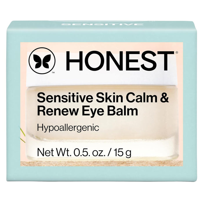 Honest Beauty Calm + Renew Anti-Aging Melting Eye Balm for Sensitive + Dry Skin | Shea Butter, Argan Oil, + Aloe | EWG Verified, Vegan + Cruelty Free | .5 fl oz