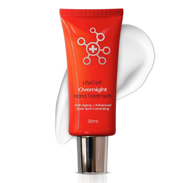 LifeCell Retinol + Vitamin C Overnight Hand Treatment – Anti-Aging Hand Cream,Non-Greasy – 1oz