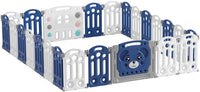 Keezi Kids Baby Playpen 24 Panels Safety Gate Toddler Fence Barrier Play Game