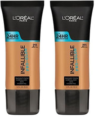 L’Oréal Paris Infallible Pro-Glow Foundation, Creme Cafe, 1 fl; oz. (Pack of 2)