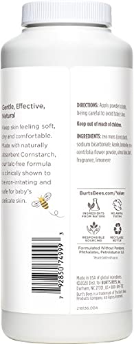 Burt's Bees Baby Dusting Powder, Talc Free and Hypoallergenic for Safe and Gentle Comfort, 100% Natural Origin, Pediatrician Tested, 7.5 Oz (Pack of 2)