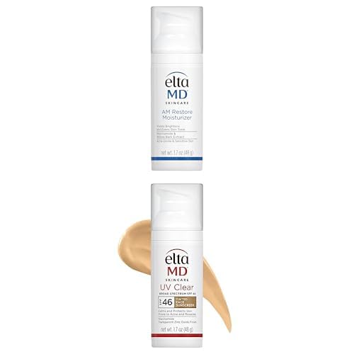EltaMD AM Restore Face Moisturizer for Women and Men, Light Moisturizer Face Cream, Made with Niacinamide and Hyaluronic Acid, 1.7 oz Pump