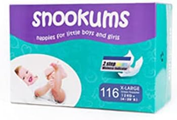 Snookums Extra Large 12+ kg Baby Nappies 116 Pieces Carton Box