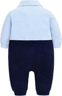 famuka Baby Boy One Piece Suit Toddler Gentleman Formal Romper Wedding Onesie with Bowtie