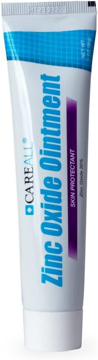 CareAll Zinc Oxide 20% Skin Protectant Barrier Ointment 2 oz, Relieves, Treats and Prevents Minor Skin Irritations due to Diaper Rash. Helps Seal Out Wetness. Protects Chafed Skin.