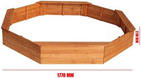 Kids Sandpit Wooden Play Large Round Outdoor Sand Pit Sand Box 177Cm
