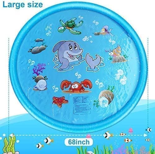 LALAASHHOP Splash Pad for Kids and Dogs (67Inch)