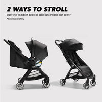 Baby Jogger City Tour 2 Stroller (Shadow Grey) - Prams & Strollers, Super Lightweight and Compact, one Handed fold, Travel Pram, Carry on Luggage, UV50+ Canopy