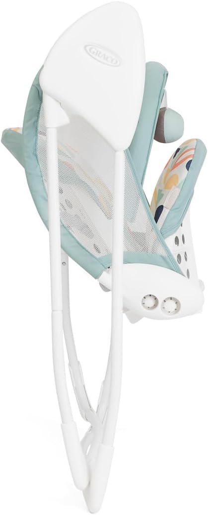 Graco Baby Delight Swing with 2 swing speeds, compact fold and lightweight at only 4.67kg, for rest for play. Suitable from birth to approx. 6 months (0-9kg), Playtime fashion