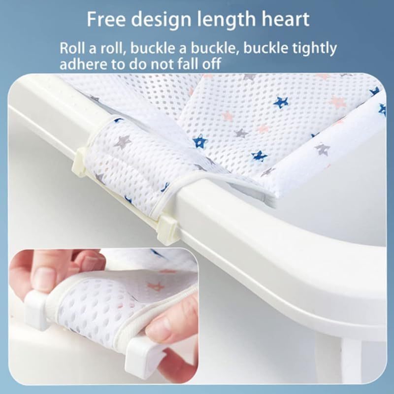 HORREX Bathtub Seat Baby One-Piece Baby Bathtub Blue