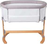 Childcare Easy to Attach and Remove Osmo Breathable Bedside Sleeper Bassinet - Beech