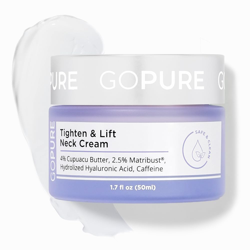 goPure Tighten and Lift Neck Cream - Clinically Tested - Pack of 2