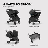 Baby Jogger City Mini GT2 Double Stroller (Jet) - Prams & Strollers, Twins