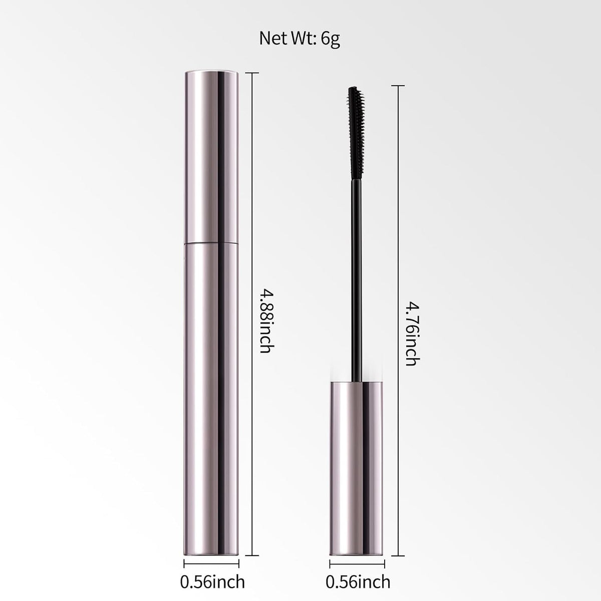 Erinde Black Mascara for Older Women 60 Plus, Extreme Length and Volume Waterproof Mascara