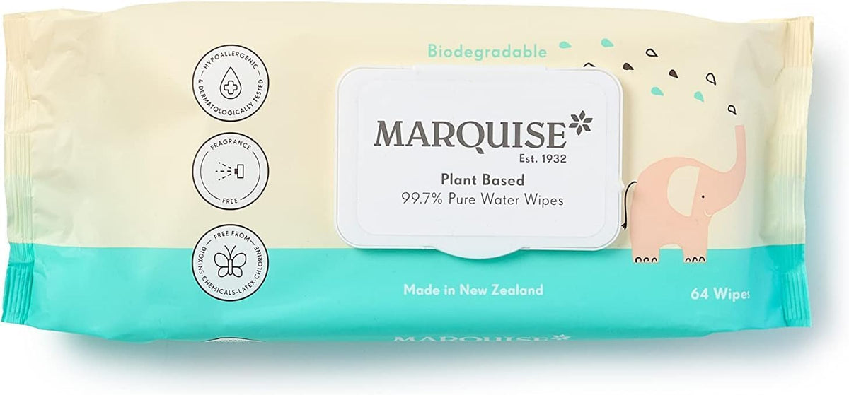 Marquise Baby Eco Wipes Real Life Pack 64 Wipes (Pack of 9), Total 576 Wipes