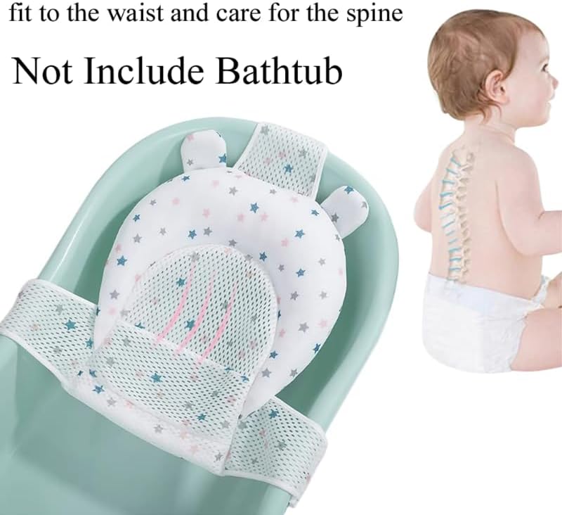 HORREX Bathtub Seat Baby One-Piece Baby Bathtub Blue