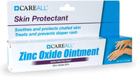 CareAll Zinc Oxide 20% Skin Protectant Barrier Ointment 2 oz, Relieves, Treats and Prevents Minor Skin Irritations due to Diaper Rash. Helps Seal Out Wetness. Protects Chafed Skin.