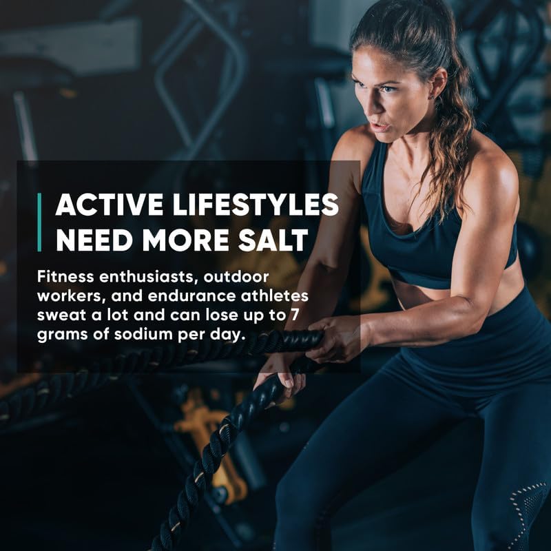 Venture Pal High Sodium Sugar Free Electrolytes Powder Packet - Hydration Packets with Vitamin, Sodium & Potassium | Zero Calories | Vegan, Keto & Paleo Friendly Electrolyte Drink Mix - 16 Sticks