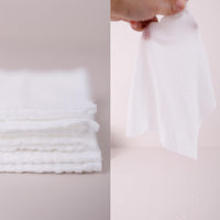 Reyoung, 100% Cotton Facial wipes, (150 Counts) 20 * 20CM Disposable Face Towel Lint Free, Dry Wet Use for Sensitive Skin, Facial Cleansing,Makeup Removing, Surface Cleaning
