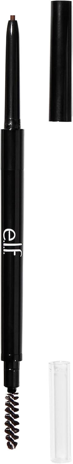 e.l.f. Ultra Precise Brow Pencil, Creamy, Micro-Slim, Precise, Defines, Creates Full, Natural-Looking Brows, Tames and Combs Brow Hair, 0.002 Oz, Brunette, 1 Count