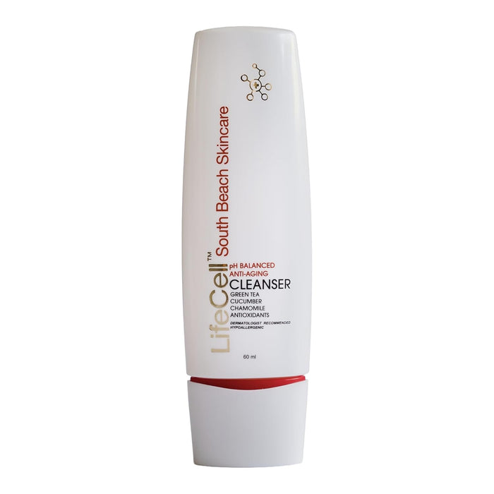 LifeCell Anti-Aging Facial Cleanser – pH Balanced Daily Face Wash with Green Tea– 60ml