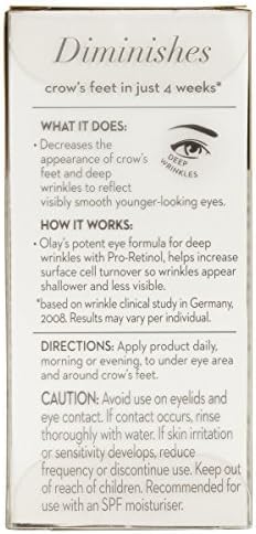 Olay Eyes Pro Retinol Eye Cream Treatment for Deep Wrinkles, 15 Millilitres