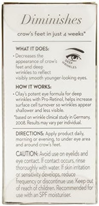 Olay Eyes Pro Retinol Eye Cream Treatment for Deep Wrinkles, 15 Millilitres
