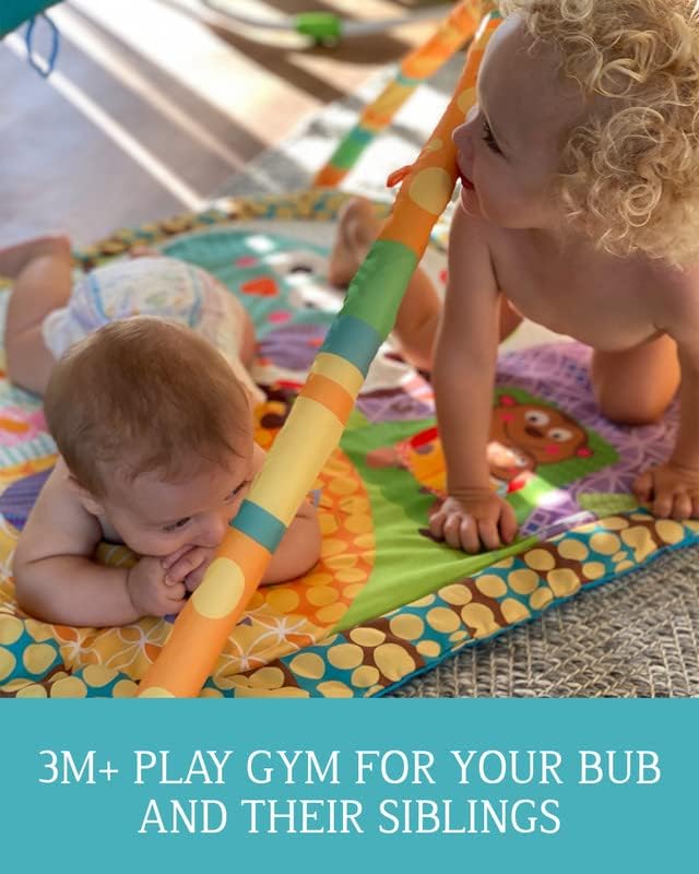 Little Archer & Co Baby Play Mat Gym - 82 x 82 x 55 cm Vibrant Colour Floor Activity