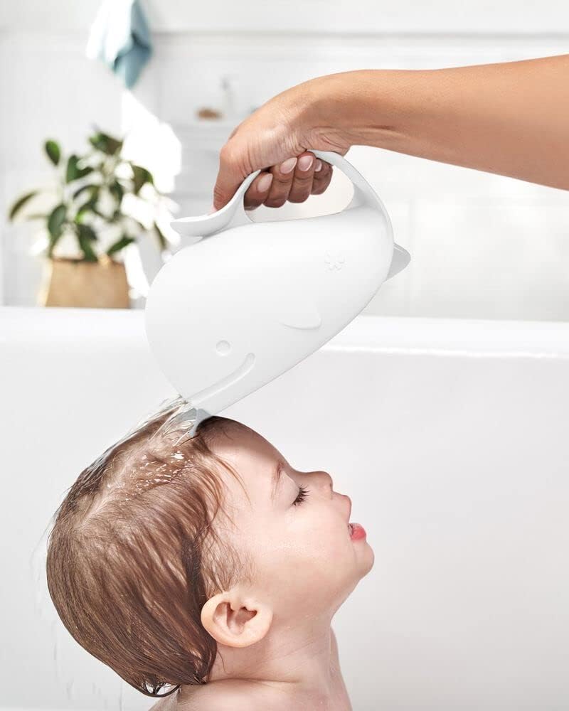 Skip Hop Moby Hair Wash Cup for Tear-Free Hair Washing White