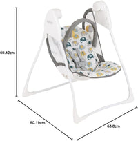 Graco Baby Delight Swing with 2 swing speeds, compact fold and lightweight at only 4.67kg