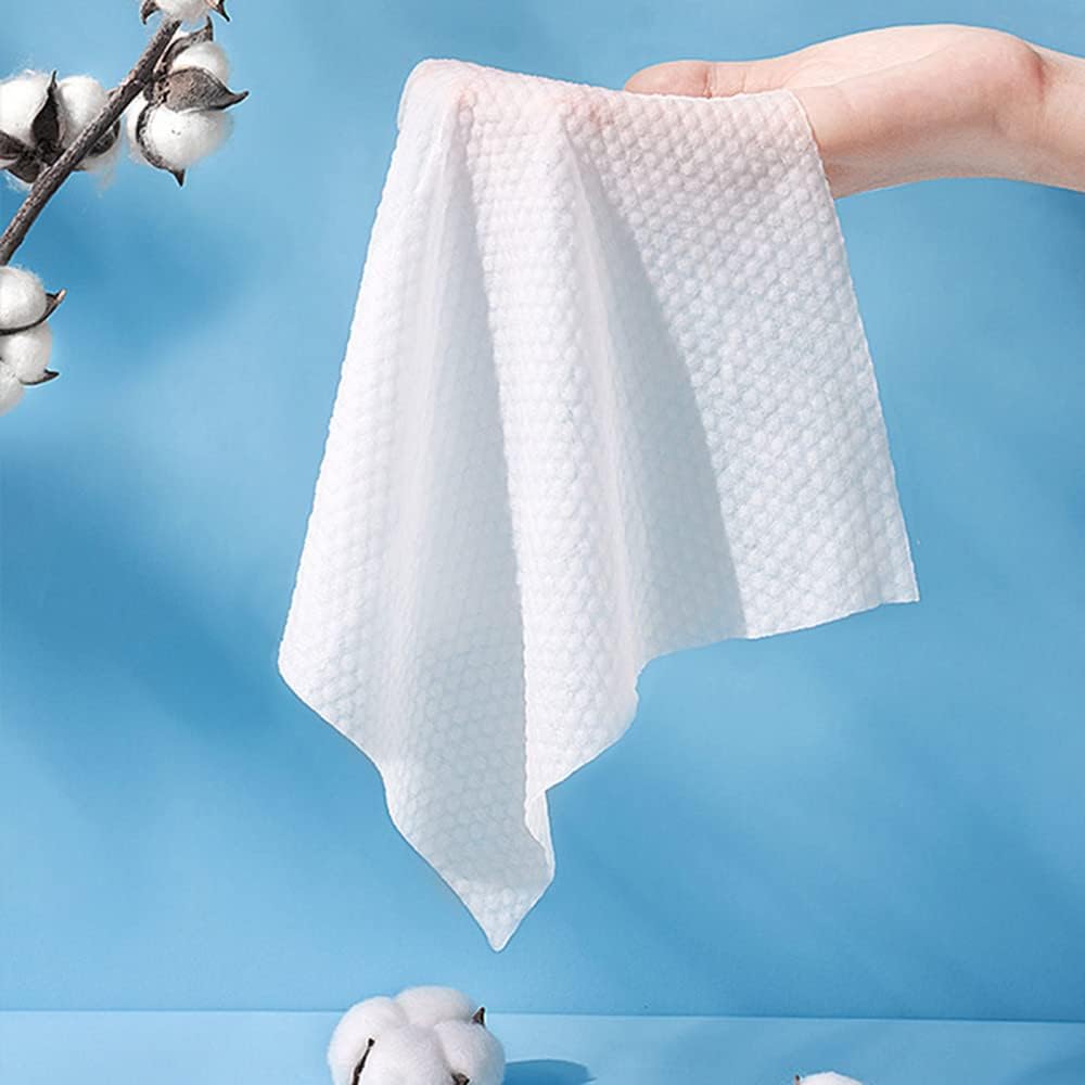 Soft Dry Wipe, 100% Cotton Facial wipes, Disposable Face Towel Lint Free