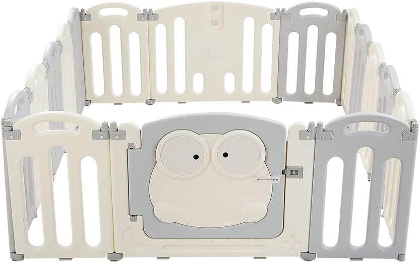 Keezi Baby Playpen, 16 Panels Babies Play Pen Toddlers Fence Yard