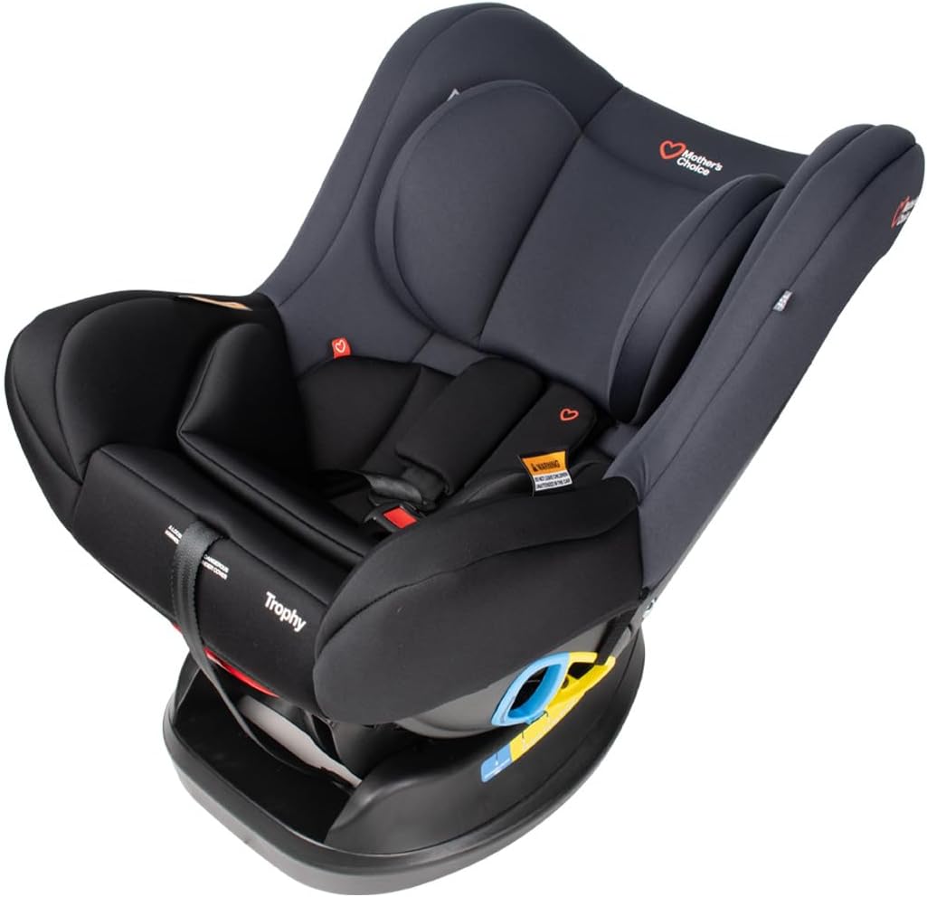 Mothers Choice Trophy Convertible Car Seat - Newborn to 4 Years, Comfort & Safety with Easy Recline, Secure Installation, and Compact Design