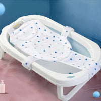 HORREX Bathtub Seat Baby One-Piece Baby Bathtub Blue