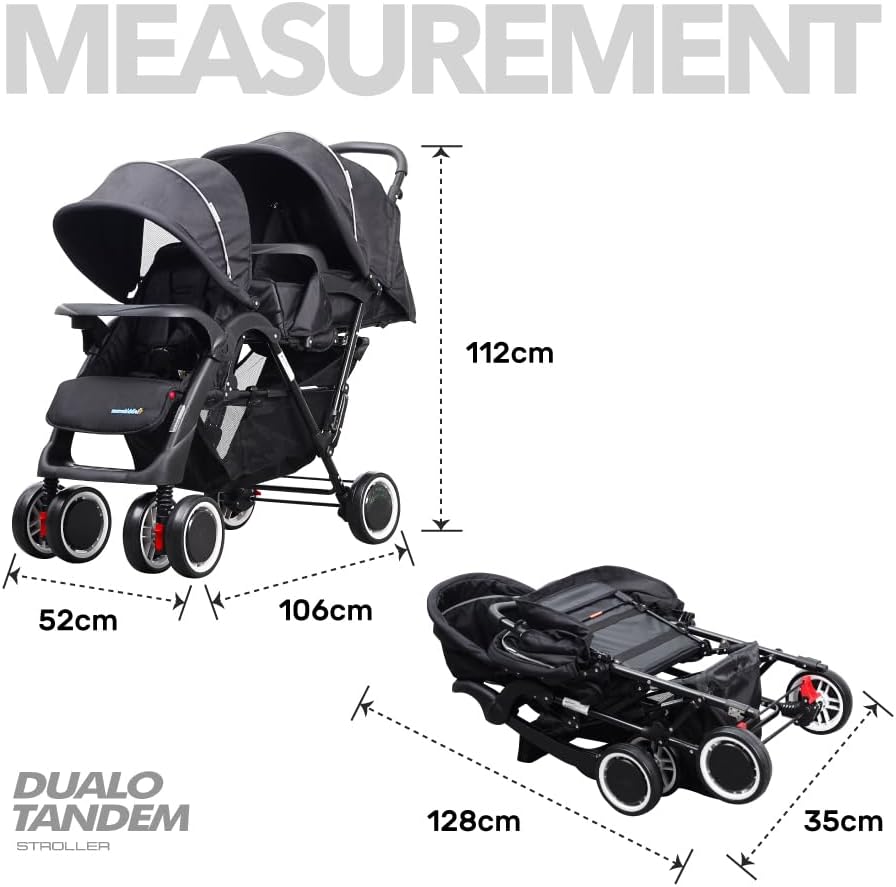 Mamakiddies Tandem Stroller Twin
