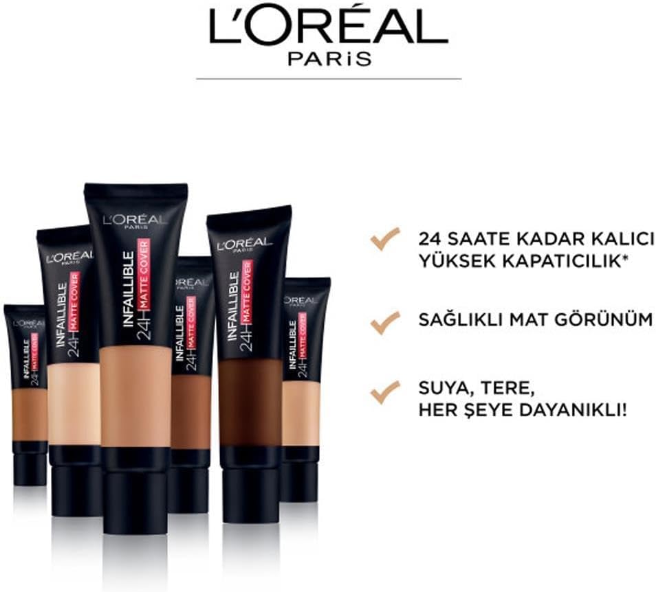 L’Oréal Paris Infallible 32H Matte Cover Liquid Foundation SPF 25 30ml - 25