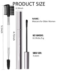 Mascara for Older Women 60 Plus, Brown