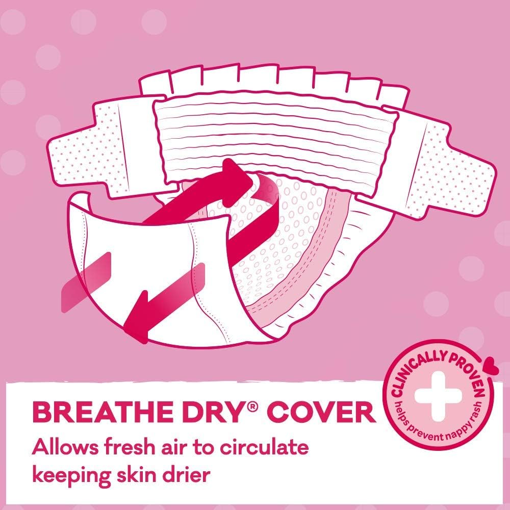 Huggies Ultra Dry Nappies Girls Size 4 (10-15kg) 18 Count