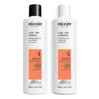 Nioxin Duo Kit | System 4 Scalp + Hair Thickening Shampoo & Conditioner, 10.1 Fl Oz Each | For Colored, Dry, & Damaged Hair with Progressed Thinning