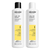 Nioxin Duo Kit | System 1 Scalp + Hair Thickening Shampoo & Conditioner, 10.1 Fl Oz Each | For Natural Hair with Light Thinning