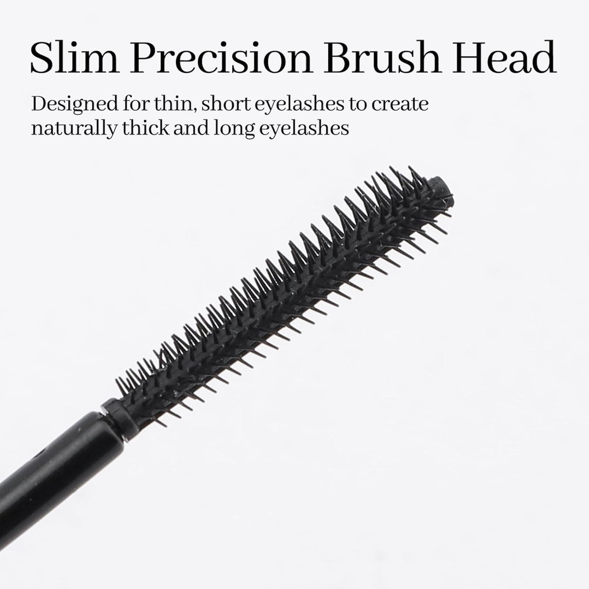 Erinde Black Mascara for Older Women 60 Plus, Extreme Length and Volume Waterproof Mascara